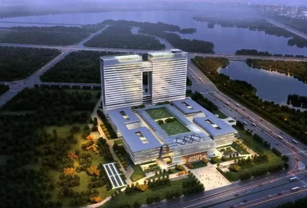 最新进展！徐州市中医院新院外幕墙安装即将完成